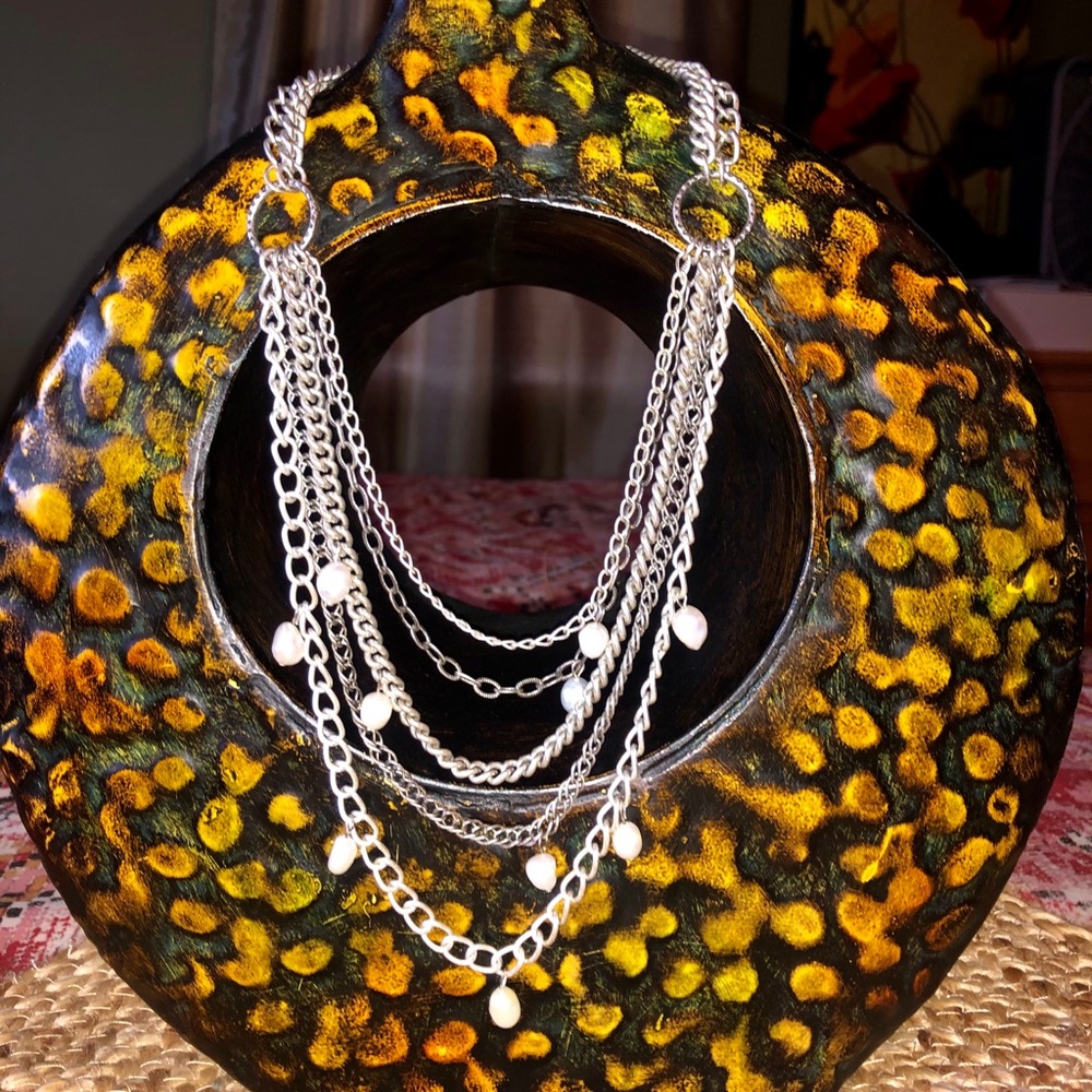 Stella And Dot Avery Silver Tone Necklace - Picture 5 of 10